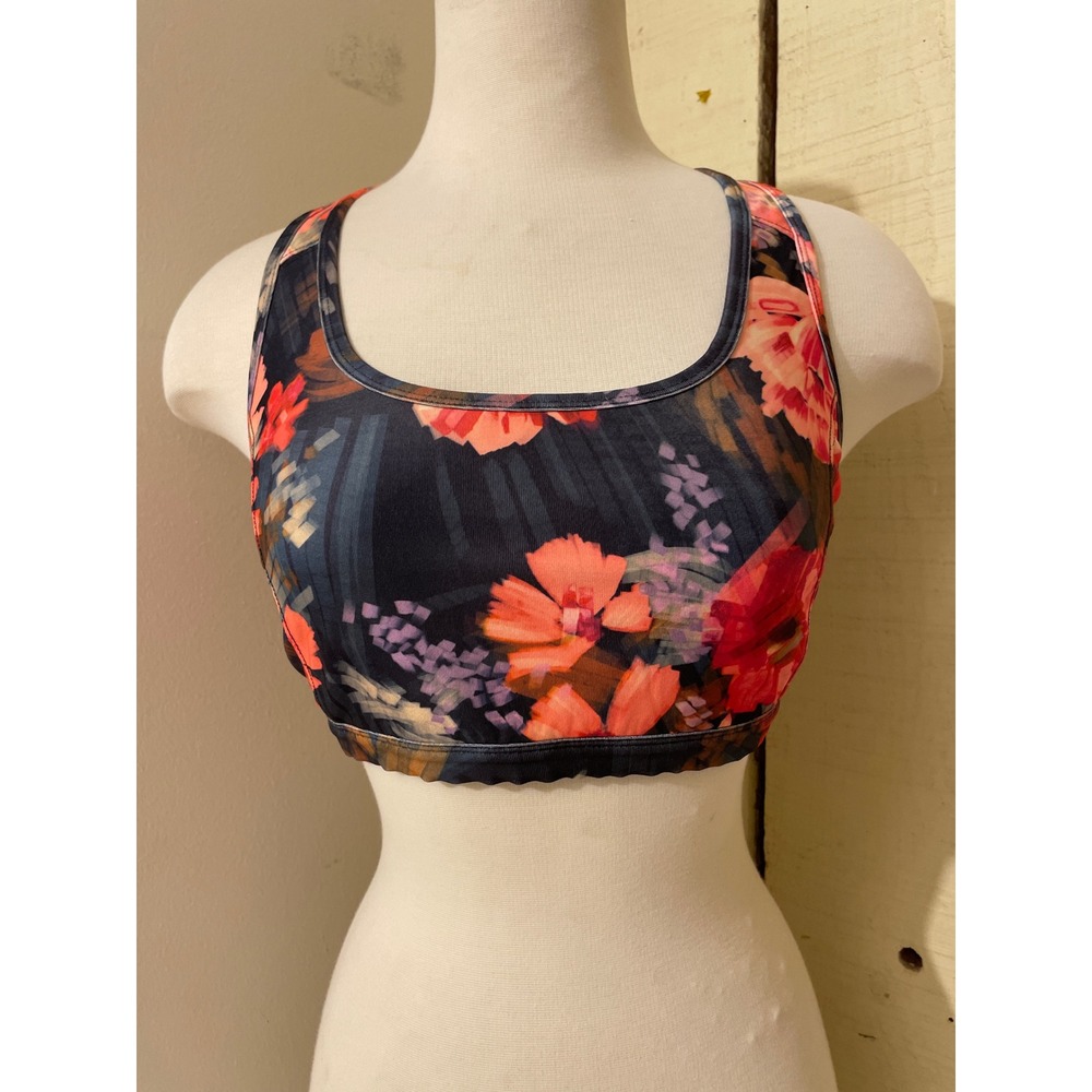 Joy‎ Lab Womens Size Small Floral Print Activewear Sports Bra  Workout Yoga